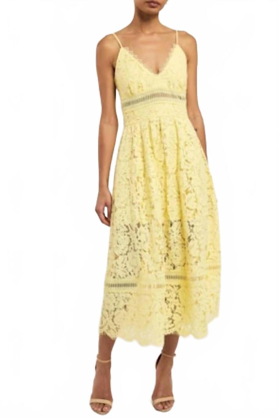 NEW GENERATION LOVE emma lace maxi dress in citrine